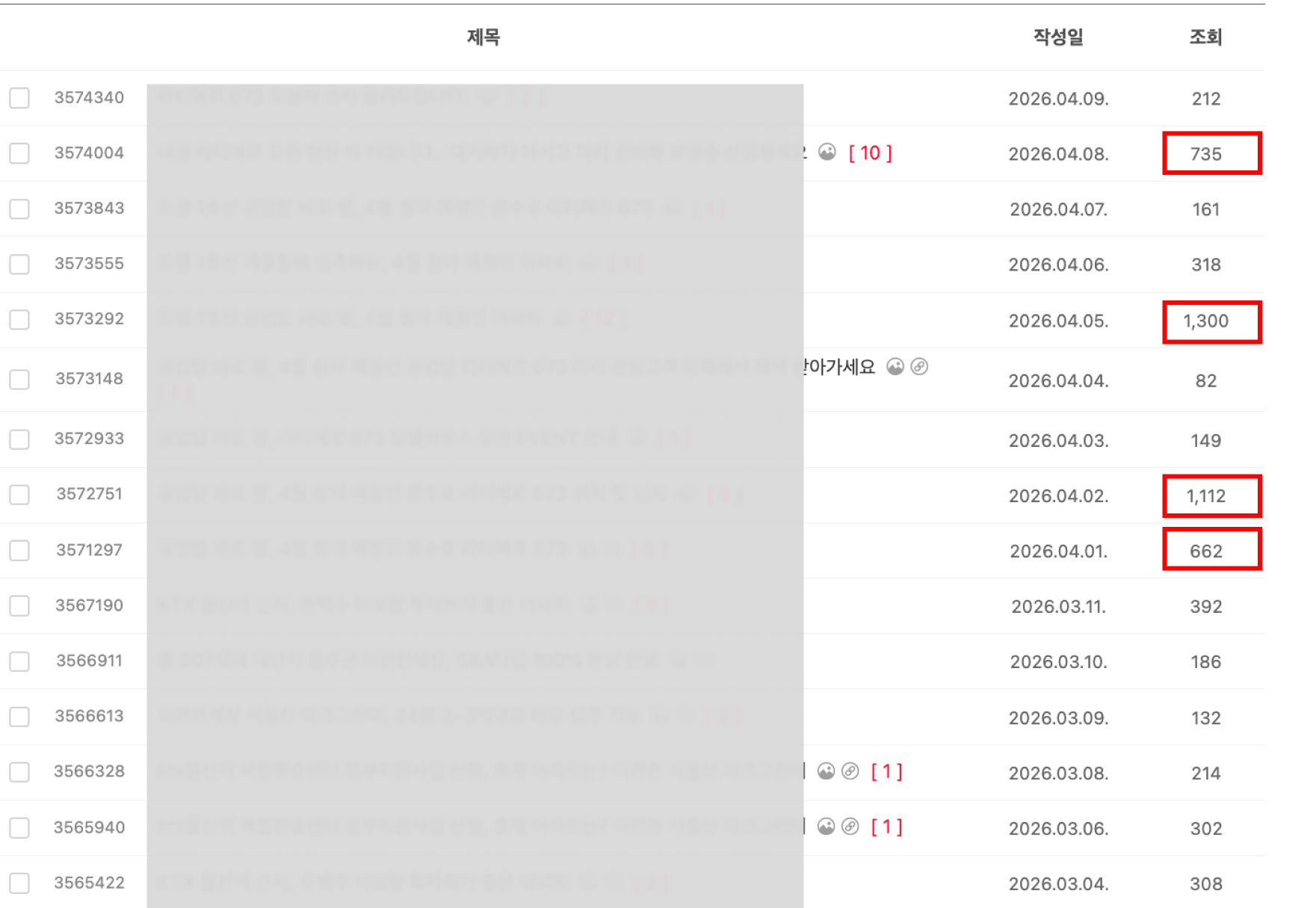 카페 유료글 조회수